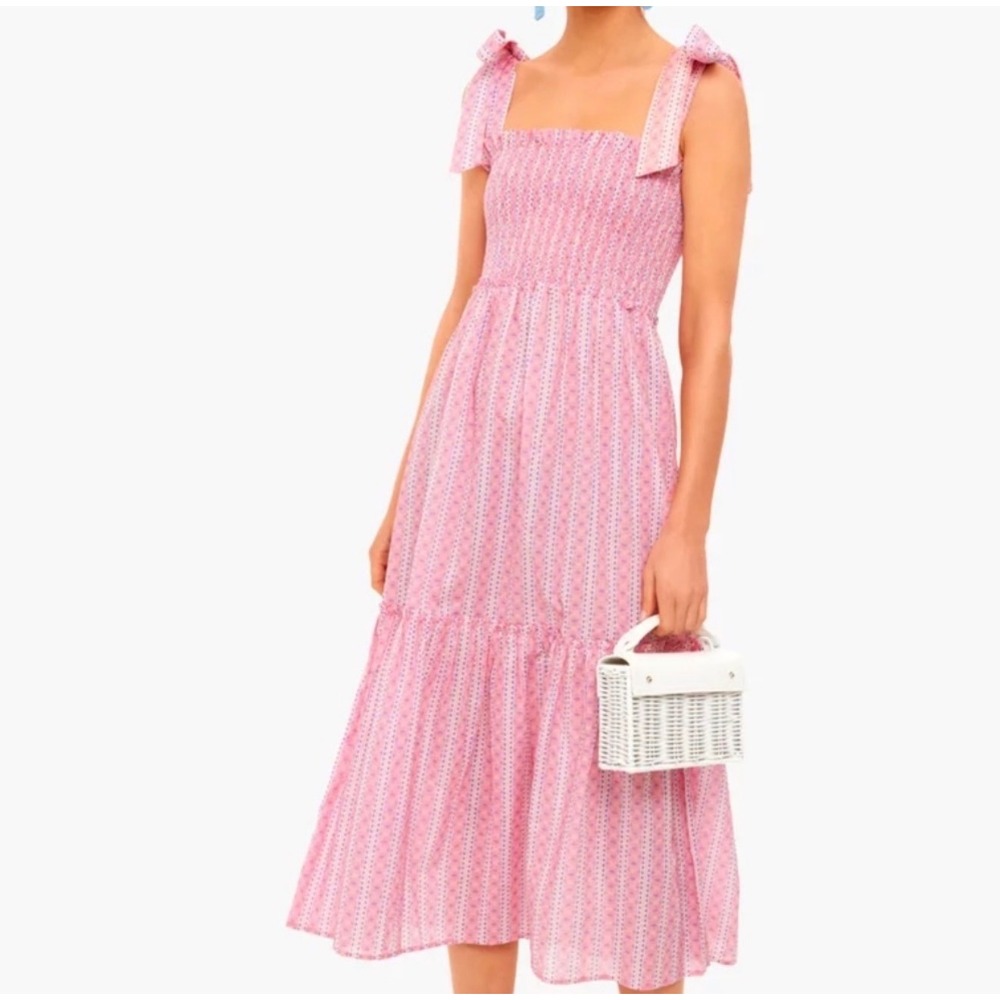 Tuckernuck x Cameron Eubanks Love Letters Chalmers Pink Midi Dress Size Medium